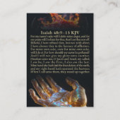 2 Chronicles 7:14-16とイザヤ書48:9-13 KJVカード 名刺 (裏面)