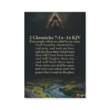 2 Chronicles 7:14-16とイザヤ書48:9-13 KJVカード