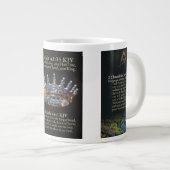 2 Chronicles 7:14-16 and Isaiah 48:9-13 KJV Mug ジャンボコーヒーマグカップ (正面右)