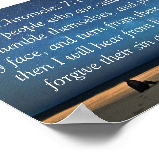 2 Chronicles 7:14 Poster ポスター (角)