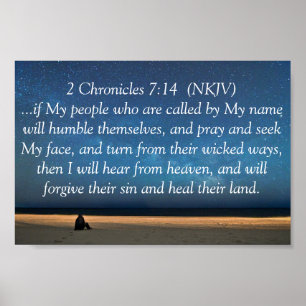 2 Chronicles 7:14 Poster ポスター