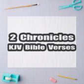 "2 Chronicles KJV 聖書の言葉" タイポグラフィー 薄葉紙 (クラフト)