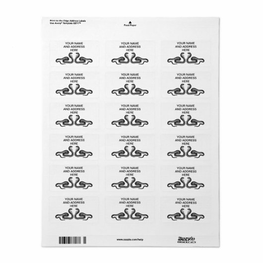 2 cobras ラベル (フルシート)