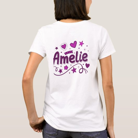 2 Color Amelie 1 Tシャツ (裏面)