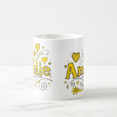 2 Color Amelie 4 - Doodle コーヒーマグカップ (中央)