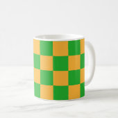2 Color Checkered Square Pattern  コーヒーマグカップ (正面右)