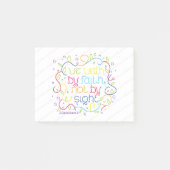 2 Corinthiansの5:7私達は信頼によって、ない視力によって歩きます ポストイット (正面)