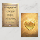 2 Corinthians 4:6 KJV Cards 名刺 (正面/裏面)