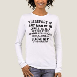2 Corinthians 5:17 新しい創造物 キリストに属する者 トライブレンドTシャツ