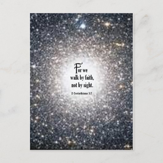 2 Corinthians 5:7 ポストカード (正面)
