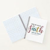 2 Corinthians 5:7 見える確かさより信じる ノートブック (内部)