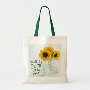2 Corinthians 5:7 Walk by Faith not by Sight トートバッグ