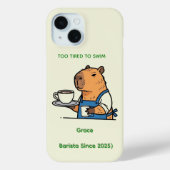 2. Cute Capybara Journal Case-Mate iPhoneケース (裏面)