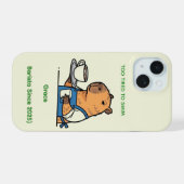 2. Cute Capybara Journal iPhone 15ケース (裏面横)