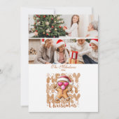 2 Cute Gingerbread  Merry Christmas  シーズンカード (正面)