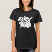 2 Dabbing Ghost Friends Team Cool Halloween Dab Da Tシャツ (正面)