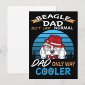 2 Dad Beagle Dad Cooler 招待状 (正面/裏面)