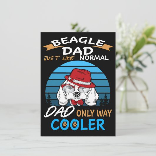 2 Dad Beagle Dad Cooler 招待状 (スタンド正面)