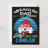 2 Dad Beagle Dad Cooler 招待状 (正面)
