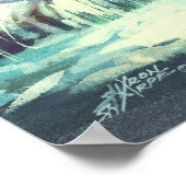 2 DEER & CREEK by SHARON SHARPE ポスター (角)