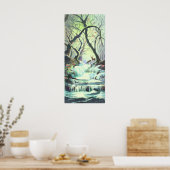 2 DEER & CREEK by SHARON SHARPE ポスター (キッチン)