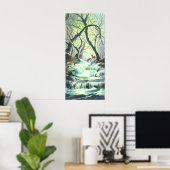 2 DEER & CREEK by SHARON SHARPE ポスター (ホームオフィス)