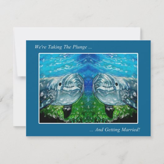 2 Dolpings: 私達は突進を取っています: 結婚 セーブザデート (正面)