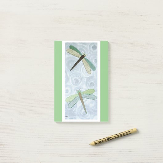 2 Dragonflies #1 ポストイット (デスク上)