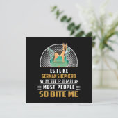 2 Es I Like German Shepherd Better Than Most Peopl 招待状 (スタンド正面)