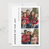 2 family photo love Christmas greeting Card シーズンカード (正面)