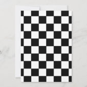 2 Fast Birthday Party - Race Car Driver 招待状 (裏面)