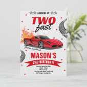2 Fast Race Carの2nd Birthday 招待状 (スタンド正面)