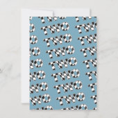 2 Fast Race Car 2nd Birthdayパーティー水色 招待状 (裏面)