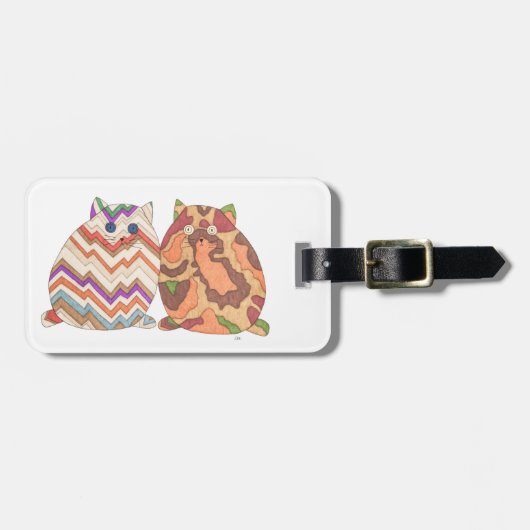 2 Fat Cats #1荷札 ラゲッジタグ (正面横)