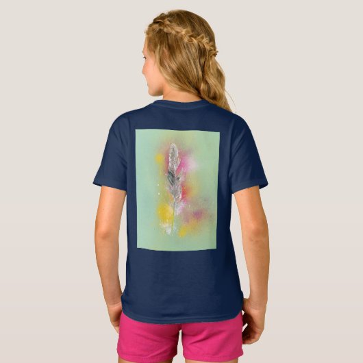 2 Feather Kids Tシャツ (裏面フル)