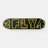 2 FLY 4 U JMT 7 3/4"スケートボードデッキ スケートボード (横)