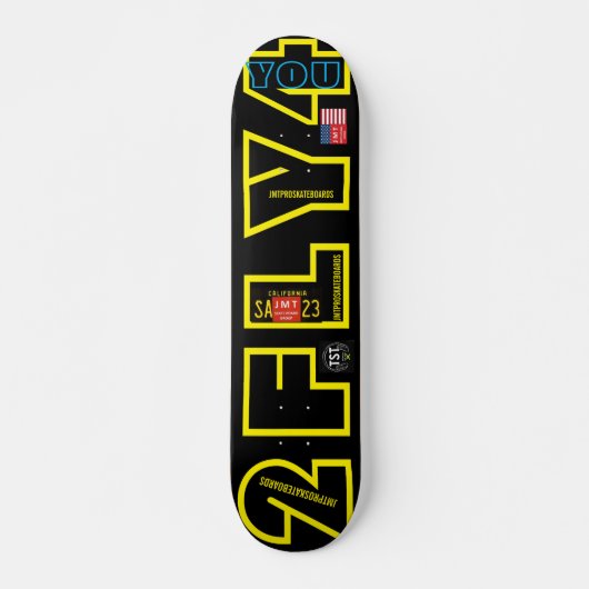 2 FLY 4 U JMT 7 3/4"スケートボードデッキ スケートボード (正面)
