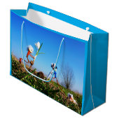 2 Fubby's die een bol krokus planten. ラージペーパーバッグ (正面アングル)