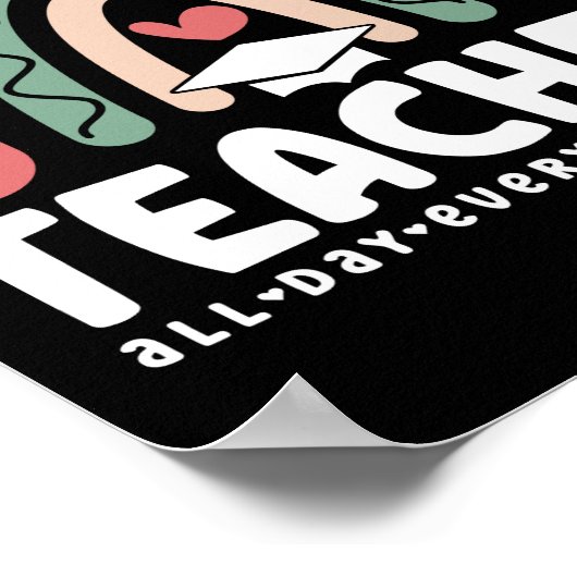 2- Funny Teacher Mode Teaching Gift for Teacher ポスター (角)