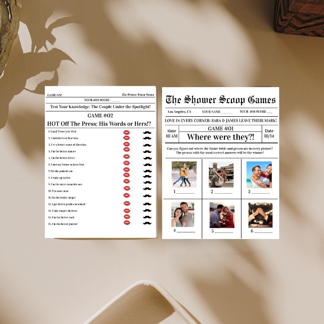 2 Games in 1 Bridal Shower wedding Games  (クリエイターアップロード済み)