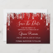 2 Grace Save The Date Sweet 16th Photo セーブザデート (裏面)