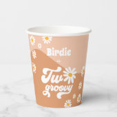 2 Groovy第2誕生日パーティーレトロデイジーデコール 紙コップ (裏面)