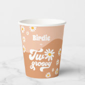 2 Groovy第2誕生日パーティーレトロデイジーデコール 紙コップ (正面)