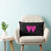 2 Hearts Christmas Snowflake6 jGibney ランバークッション (椅子)