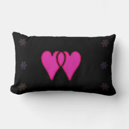 2 Hearts Christmas Snowflake6 jGibney ランバークッション