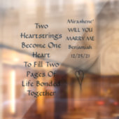 2 Heartstrings 2ページ1ライフ私の提案を結婚 ウィンドウサイン (シート2)