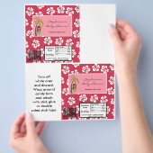 2 Hershey's Largeバーラッパーピンクハワイアンルアウ(ハワイ式宴会) チラシ (手)