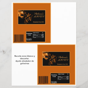 2 Hershey's LargeバーラッパーMis XV Orange チラシ