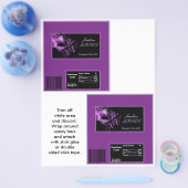 2 Hershey's Largeバーラッパmis XV Purple Morado チラシ (シングル)