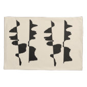 2 Housses de Taie d'Oreiller - Abstrait Dual Face 枕カバー (裏面-左)